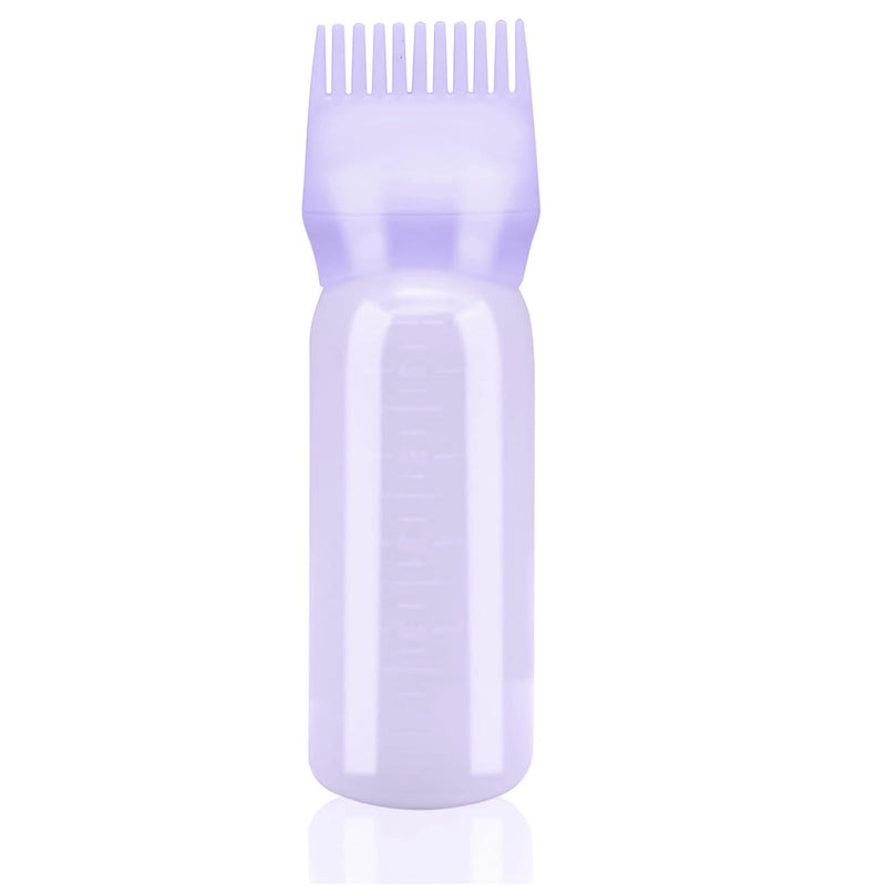 dshyuauoci Hair Oil Applicator, 160 ml Hair Oil Dispenser with Scale, Hair Dyeing at Home for Medicine, Care and Hair Dying, Barber Shops Pink