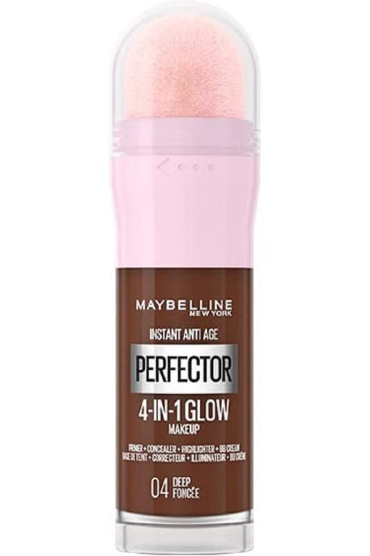 Maybelline New York Instant Perfector 4-in-1 Glow Perfectioning Foundation, Minimizes, Corrects, Evens and Brightens, Glow Finish Without Blemishes, 20 ml, Shade 01 Light