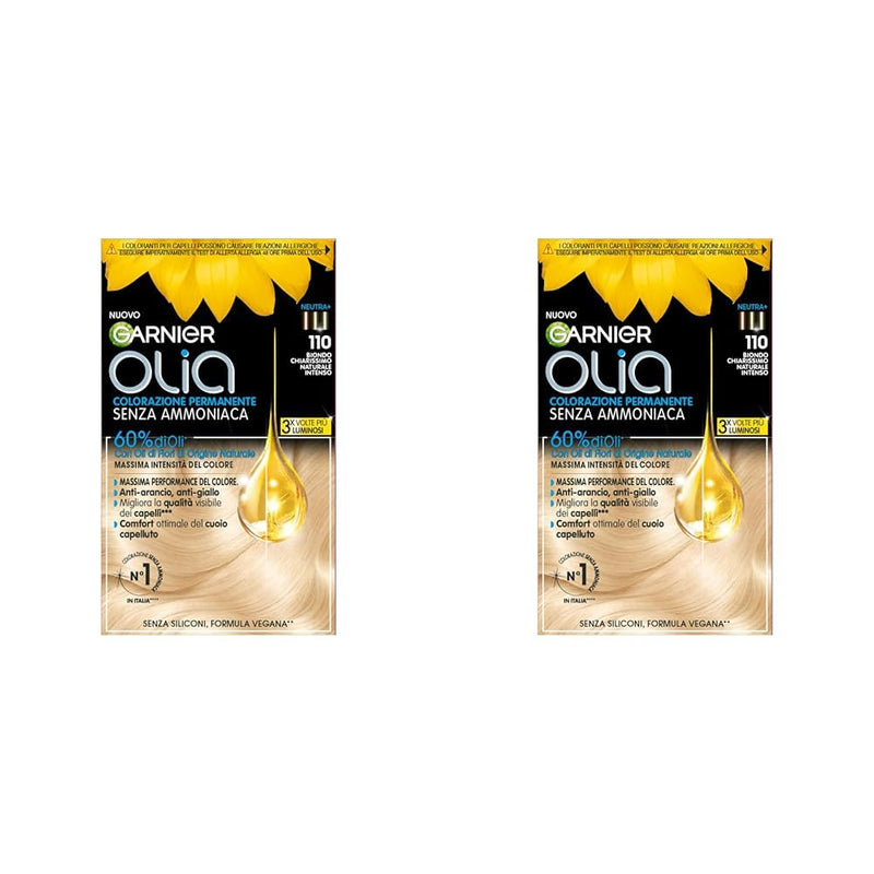 Garnier Olia Hair Dye, Ammonia Free, Covers 100% White Hair, Vegan Formula Formula, Brown