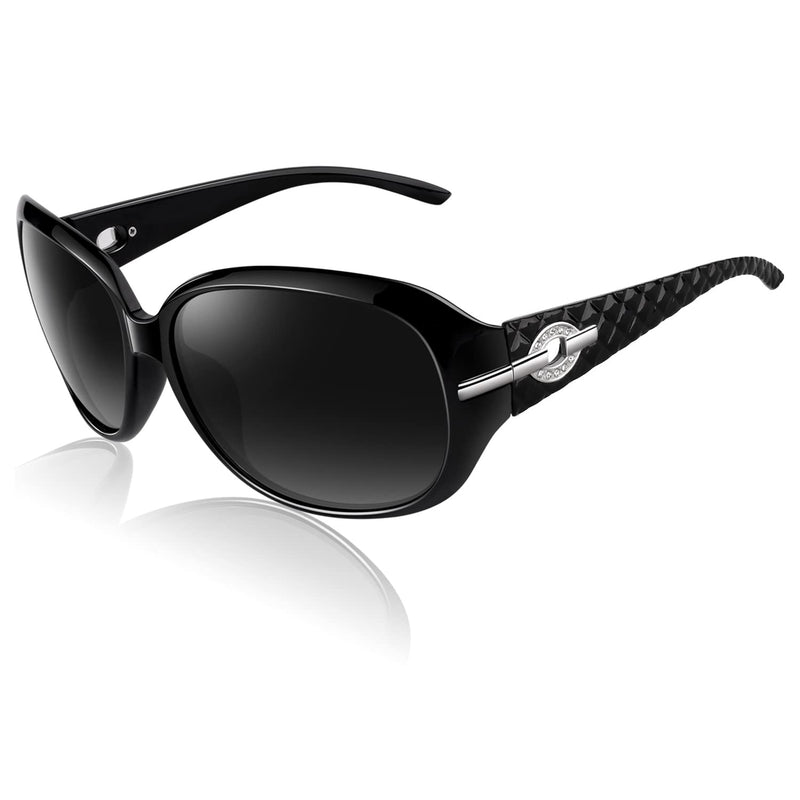 CGID MJ85 Women's Polarized Sunglasses Large Retro Designer UV400 Protection Sunglasses
