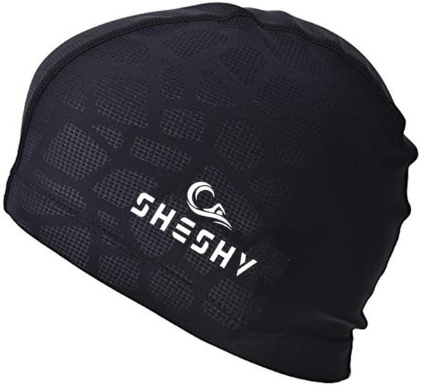 SheShy Uomini Impermeabile a prova di umidità Formato adulto cappello nuoto flessibile Cuffia da nuoto Cotton Fiber