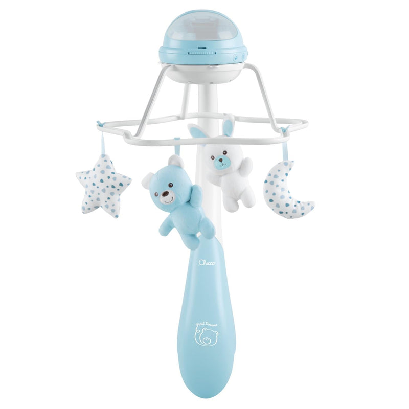 Chicco Next2Dreams 3in1 Baby Mobile with Electronic Music Box for Cot and Cot, Compatible with Chicco Next2Me Cradle, with Sound Effects, Soft Light Projector, Music - 0+ Months, Neutral
