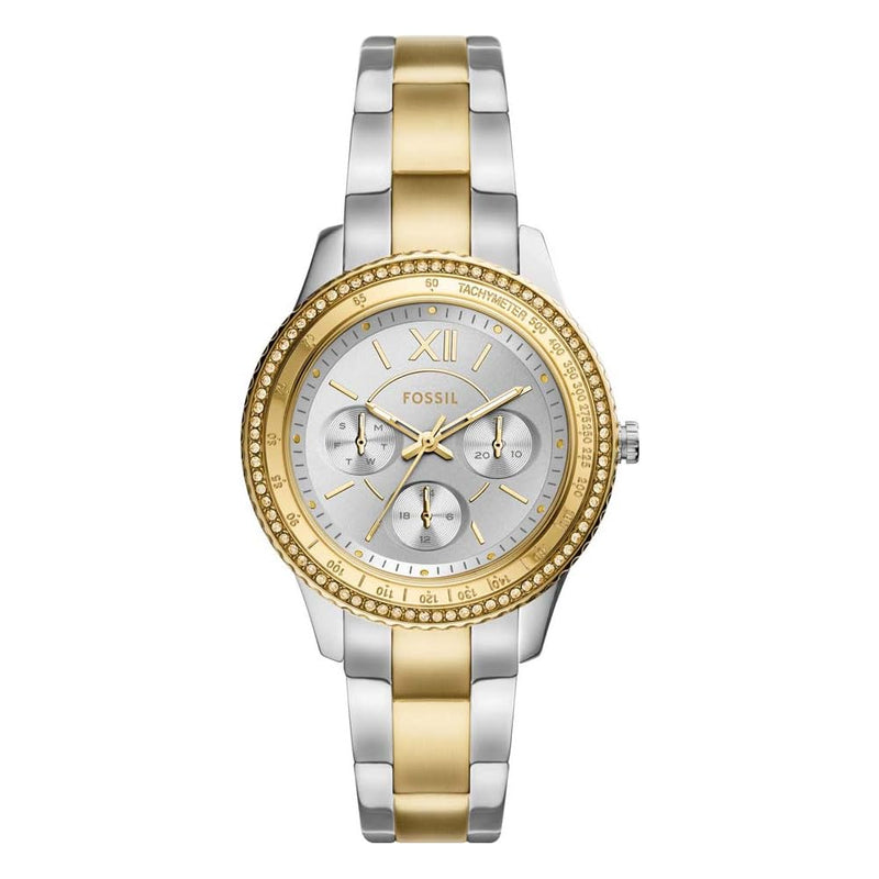 Fossil Stella Women's Watch Chronograph Movement with Stainless Steel or Leather Strap