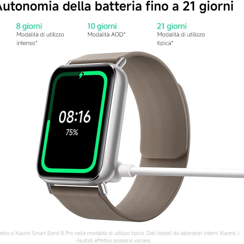Xiaomi Smart Band 9 Pro, 1.74 inch AMOLED Screen, Aluminium Frame, 21 Days Battery, Improved Monitoring of SpO2, Heart Rate and Sleep, Integrated GPS, Water 5 ATM, Black