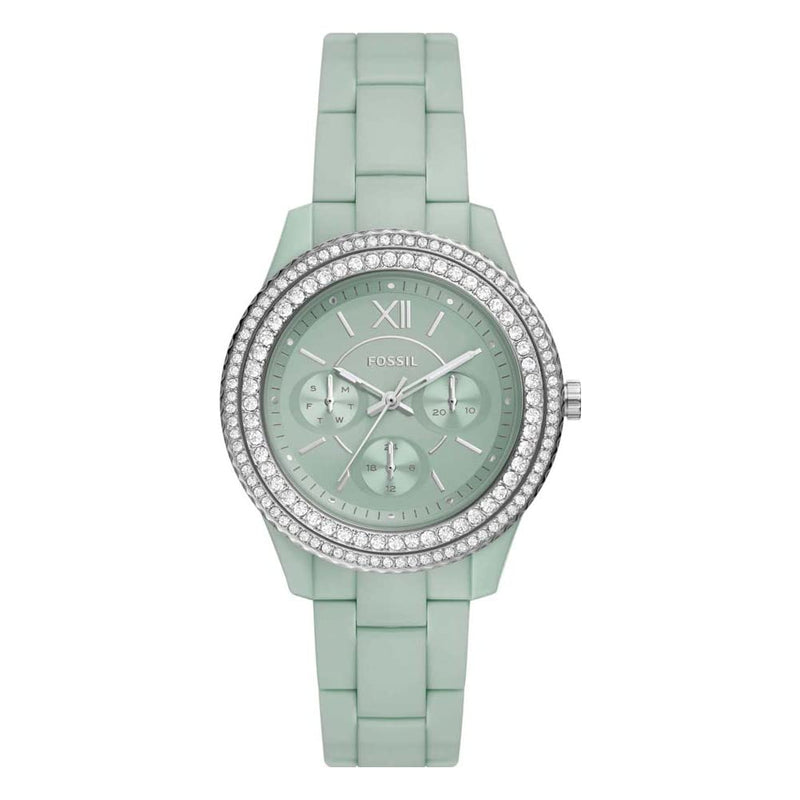 Fossil Stella Women's Watch Chronograph Movement with Stainless Steel or Leather Strap