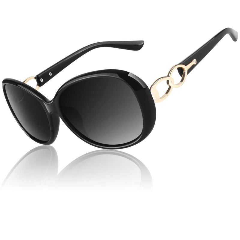 CGID MJ85 Women's Polarized Sunglasses Large Retro Designer UV400 Protection Sunglasses