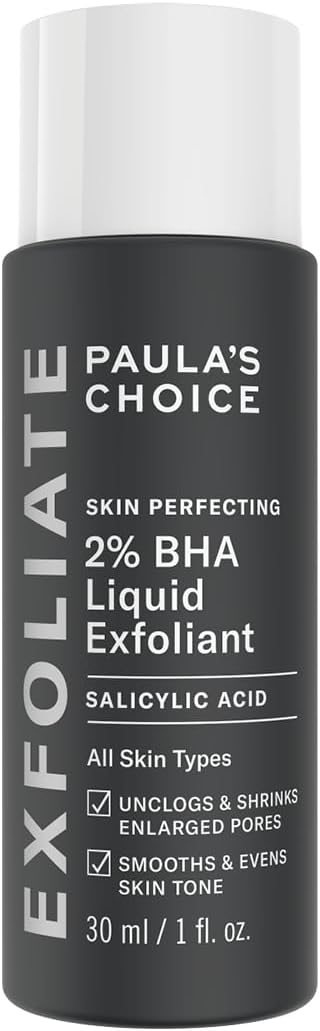 Paula's Choice SKIN PERFECTING 2% BHA Esfoliante Liquido - Peeling Viso con Acido Salicilico - Combatte Imperfezioni, Punti Neri & Brufoli - Ridurre i Pori - Pelli Miste o Grasse - 30 ml