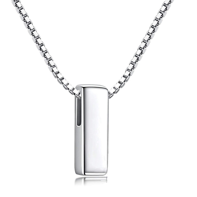 Candyfancy Initial Necklace 925 Silver Women's Letter Alphabet Pendants Name A-Z Pendant Small Chain 18 Inch