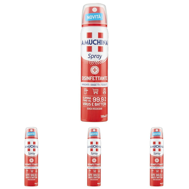 Amuchina Spray Disinfettante Virucida per Ambienti, Oggetti e Tessuti, 100 ml