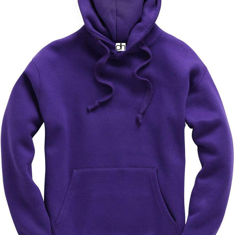 D&H CLOTHING UK BNW Unisex Adult Hoodie, Heavy Fleece Hoodie, Plain Hoodie, XS-6XL