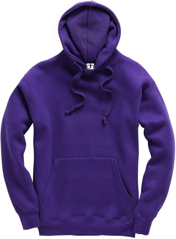 D&H CLOTHING UK BNW Unisex Adult Hoodie, Heavy Fleece Hoodie, Plain Hoodie, XS-6XL