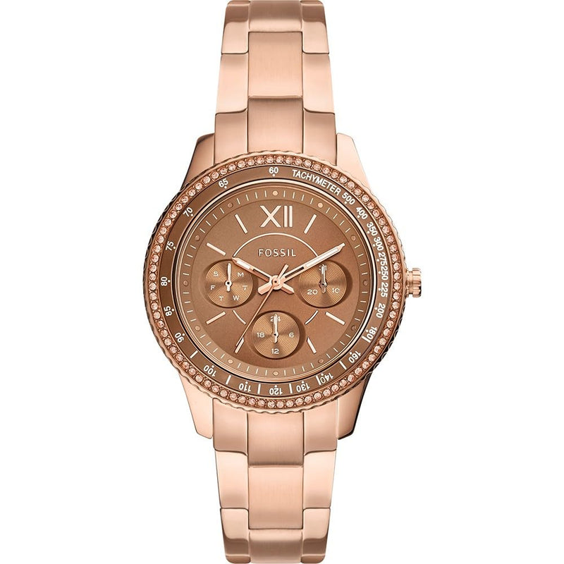 Fossil Stella Women's Watch Chronograph Movement with Stainless Steel or Leather Strap