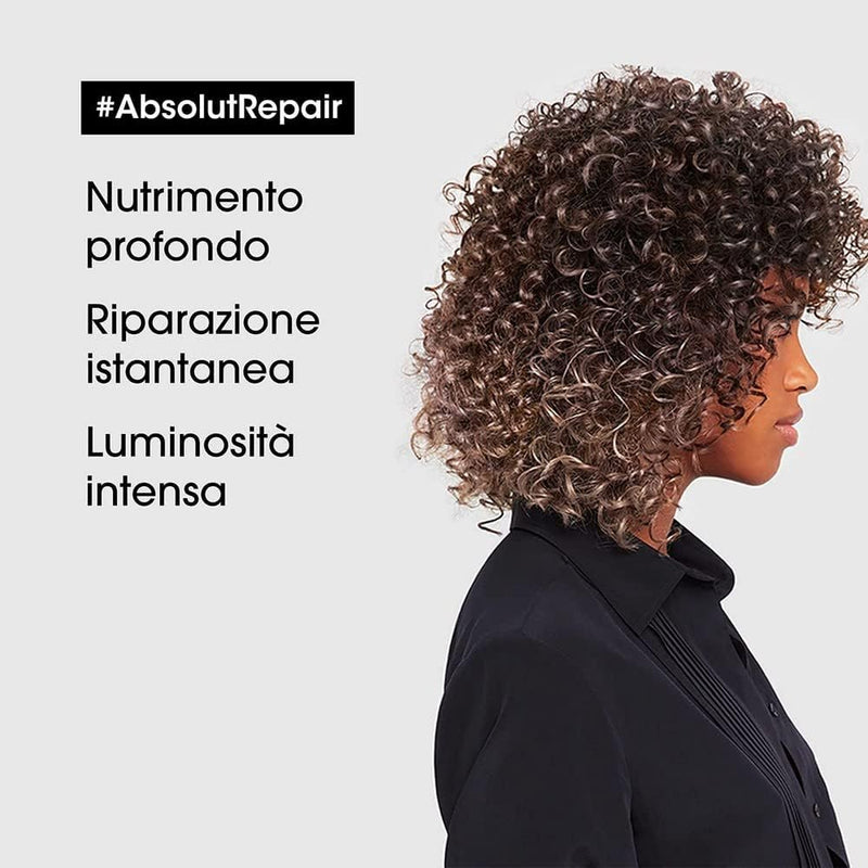 L'Oréal Professionnel Paris | KIT Shampoo Absolut Repair 300 ml + Maschera 250 ml | Routine Ristrutturante per Capelli Secchi e Danneggiati
