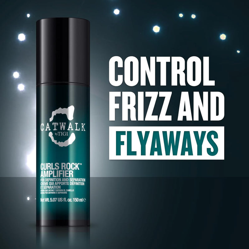 Catwalk by TIGI Curls Rock Amplifier Curling Cream for Definition and Control of Curly Hair, 150 ml (Packaging May Vary)