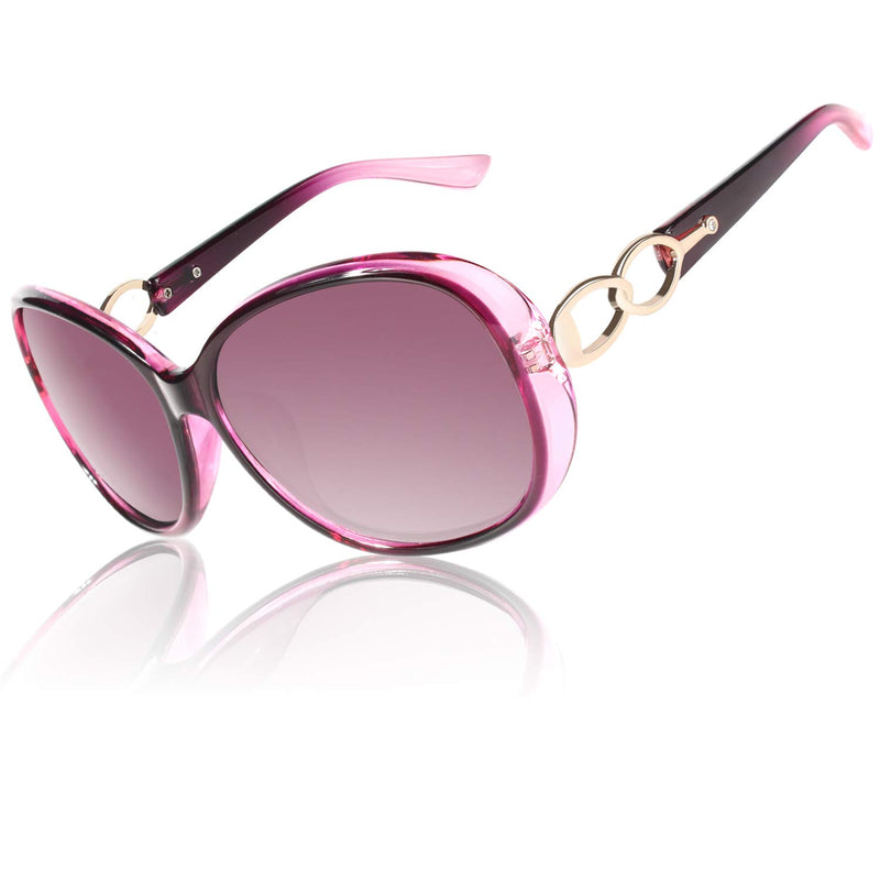 CGID MJ85 Women's Polarized Sunglasses Large Retro Designer UV400 Protection Sunglasses
