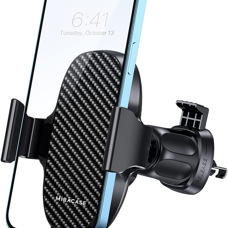 Miracase Car Phone Holder [New Double Steel Hook] Car Phone Holder for Air Vent Compatible with iPhone 16/15/14 Samsung Xiaomi and Other Smartphones Series