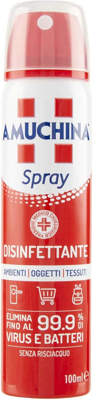 Amuchina Spray Disinfettante Virucida per Ambienti, Oggetti e Tessuti, 100 ml