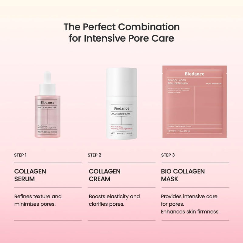 Biodance Bio-Collagen Real Deep Mask 4 Pack - Face Mask, Face Mask, Women Face Mask, Face Mask, Pore Refining, Wrinkle Treatment