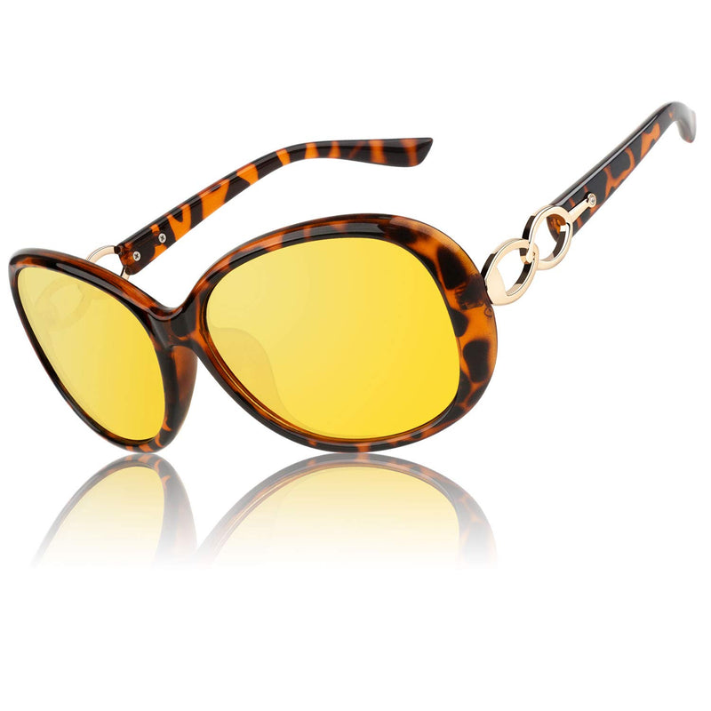 CGID MJ85 Women's Polarized Sunglasses Large Retro Designer UV400 Protection Sunglasses