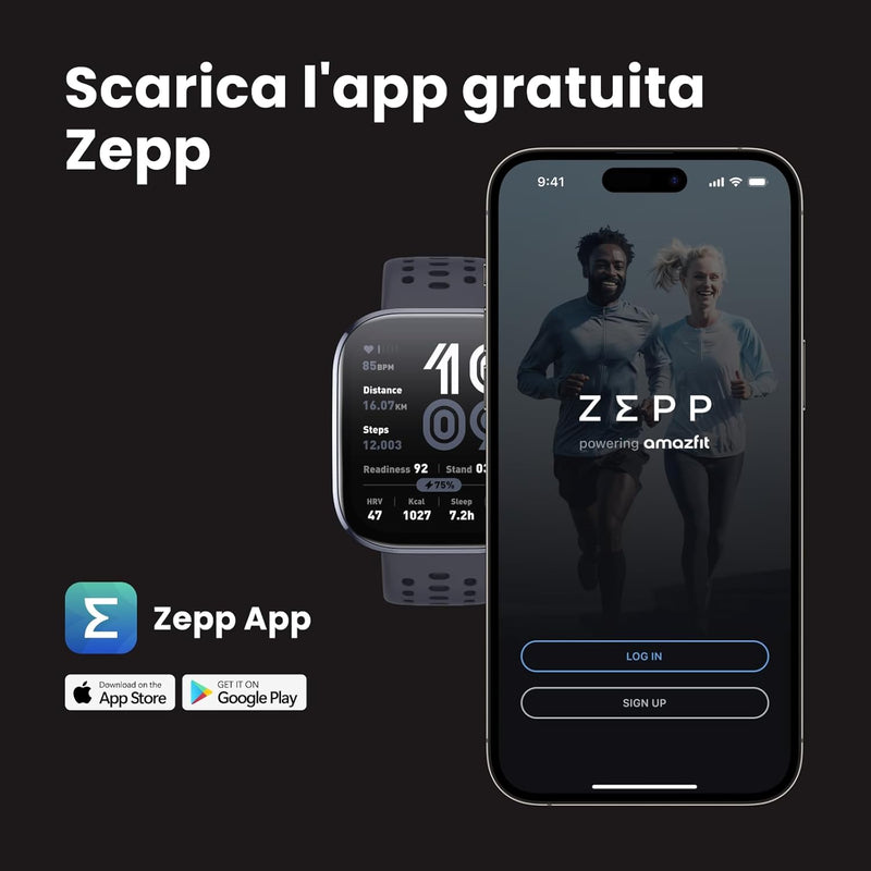 Amazfit Bip 6 Smart Watch 46 mm, batteria da 14 giorni, display AMOLED 1,97