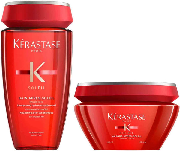 Kérastase Soleil, Shampoo Solare Protettivo + Maschera Nutriente & Anti-Crespo