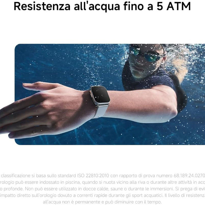 Xiaomi Redmi Watch 5 Lite, Smartwatch with AMOLED Display 1.96 inches, Built-in GNSS, Bluetooth Calls, 18 Days Autonomy, 5ATM Water Resistance, Health and Sleep Monitor, 150+ Fitness Modes, Black