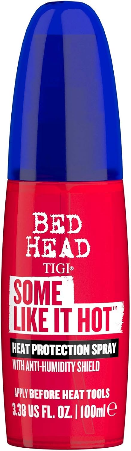 TIGI Bed Head Some Like It Hot, Spray termoprotettore per tutti i tipi di capelli, Prodotto anticrespo per stirare, arricciare e asciugare capelli, 100ml