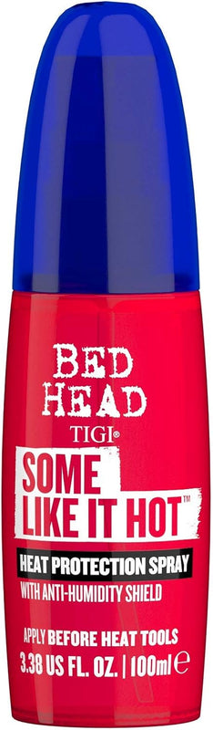TIGI Bed Head Some Like It Hot, Spray termoprotettore per tutti i tipi di capelli, Prodotto anticrespo per stirare, arricciare e asciugare capelli, 100ml