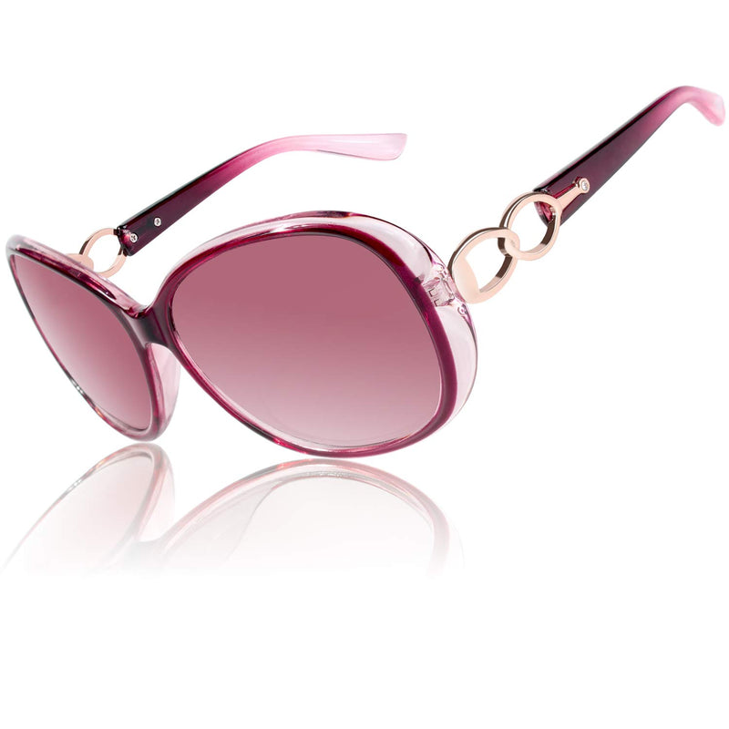 CGID MJ85 Women's Polarized Sunglasses Large Retro Designer UV400 Protection Sunglasses