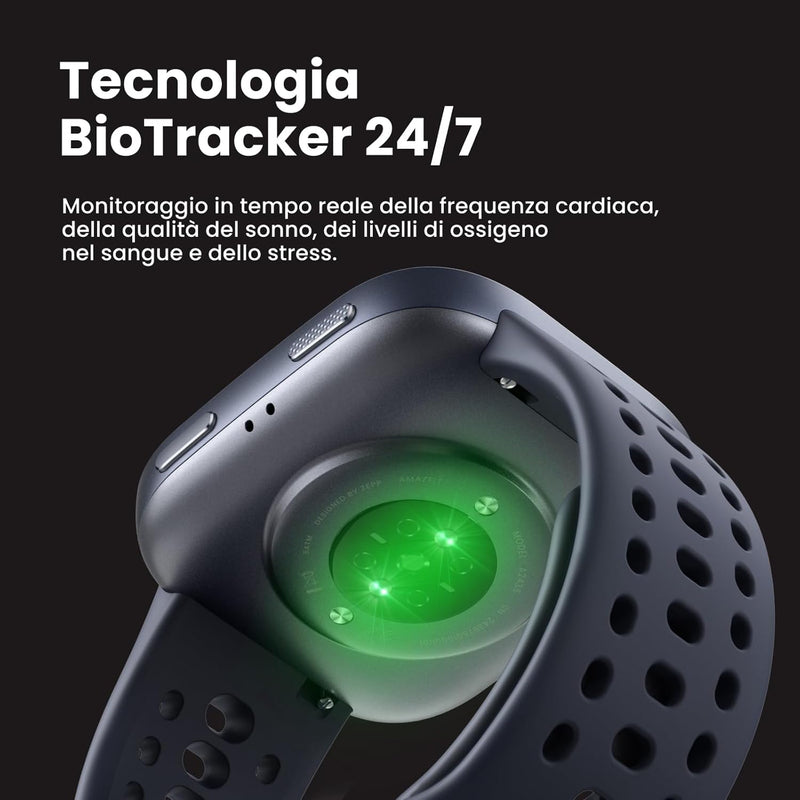 Amazfit Bip 6 Smart Watch 46 mm, batteria da 14 giorni, display AMOLED 1,97