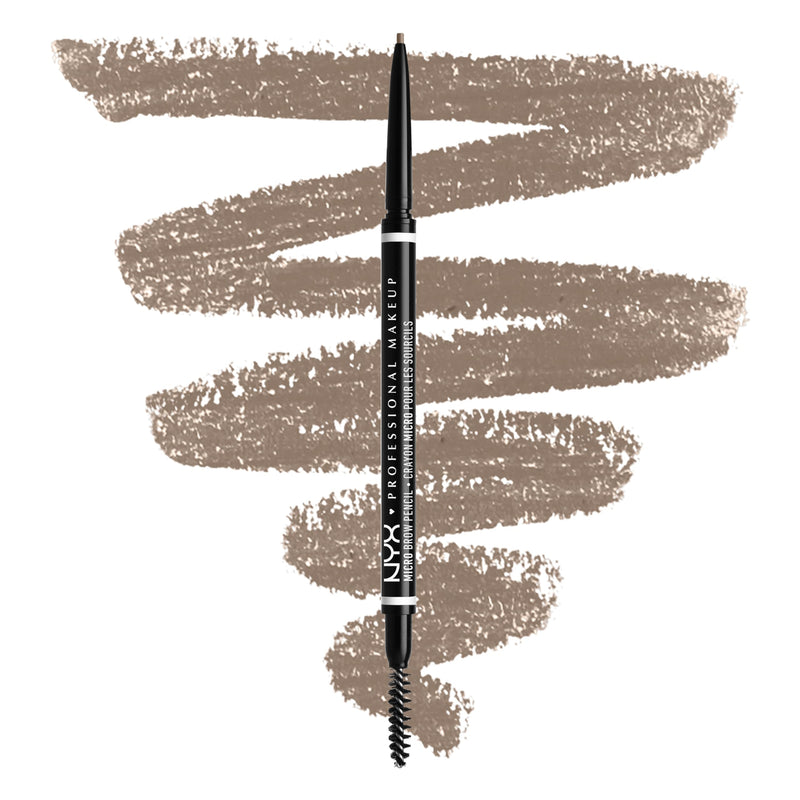 NYX Professional Makeup Eyebrow Pencil, Micro Brow Pencil, Two Sides with Automatic Pencil and Brush, Shades: Espresso