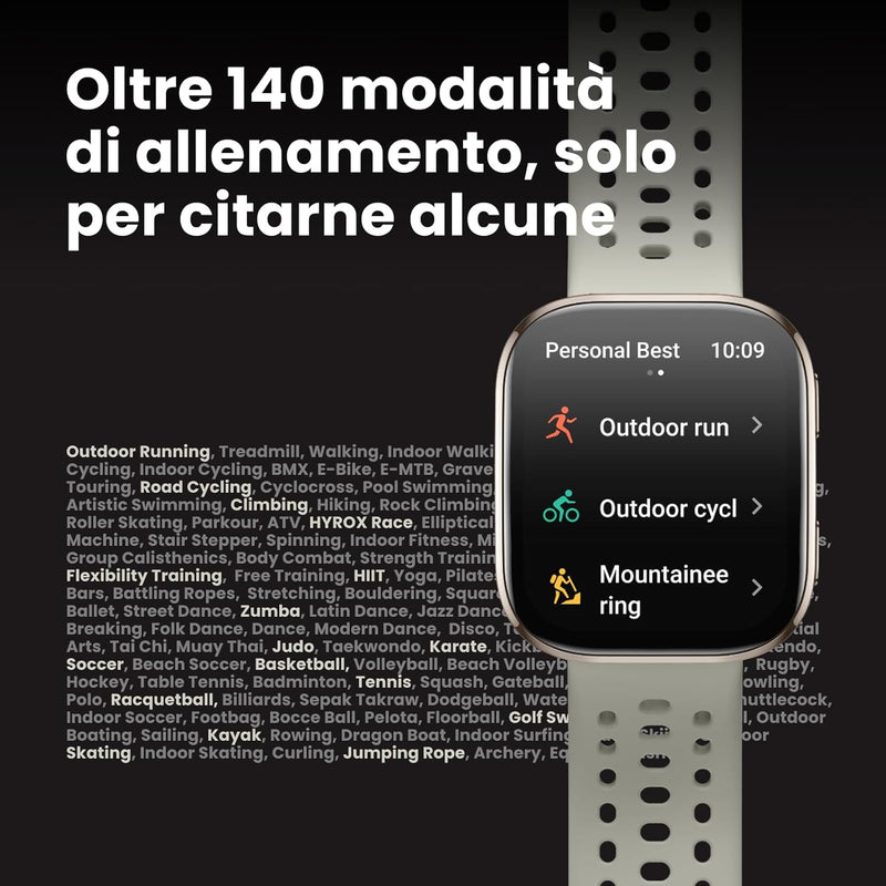 Amazfit Bip 6 Smart Watch 46 mm, batteria da 14 giorni, display AMOLED 1,97