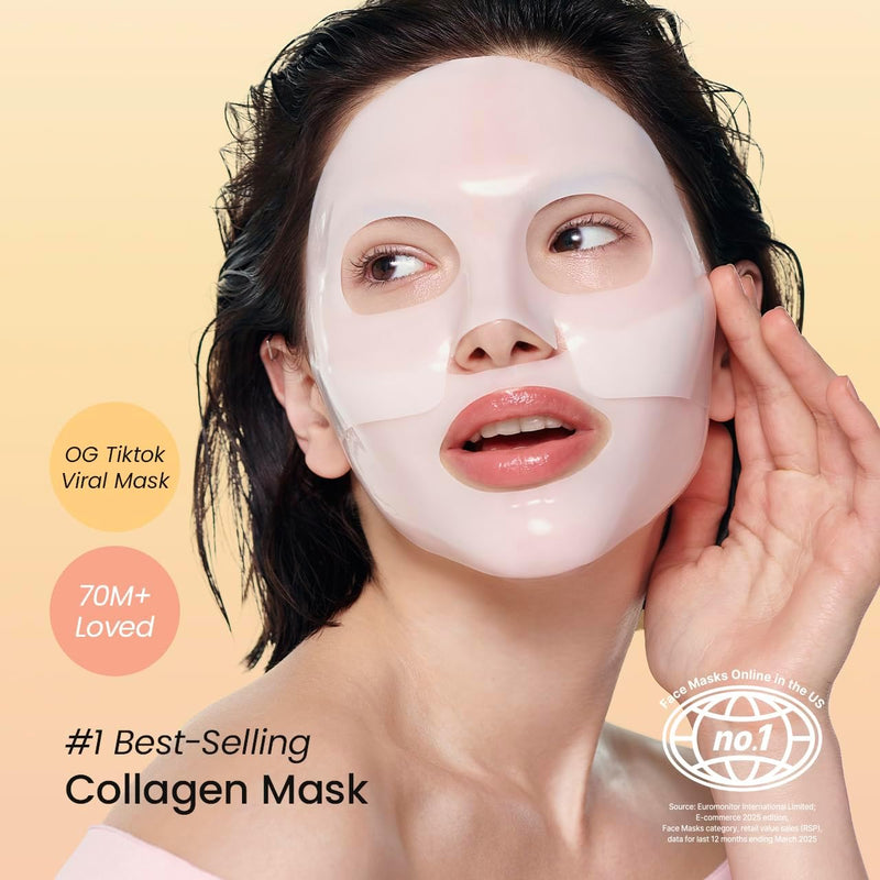 Biodance Bio-Collagen Real Deep Mask 4 Pack - Face Mask, Face Mask, Women Face Mask, Face Mask, Pore Refining, Wrinkle Treatment