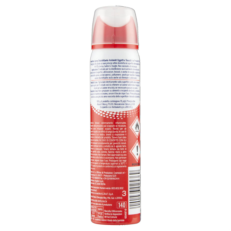 Amuchina Spray Disinfettante Virucida per Ambienti, Oggetti e Tessuti, 100 ml