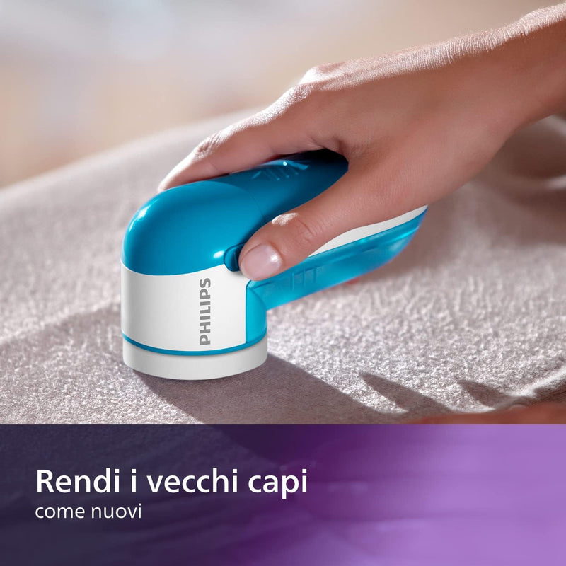 Philips Lint Lever - Removes Lint from All Fabrics, Fast Blade 8800 RPM, Large Shaving Area, 3 Hole Mesh, Removable Container (GC026/00)