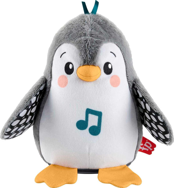 Fisher-Price - Sweet Penguin Cuddles Sensory Toy with Music and Moving Wings for Tummy Lying Interactive Play Toy for Kids 0+ Years HNC10