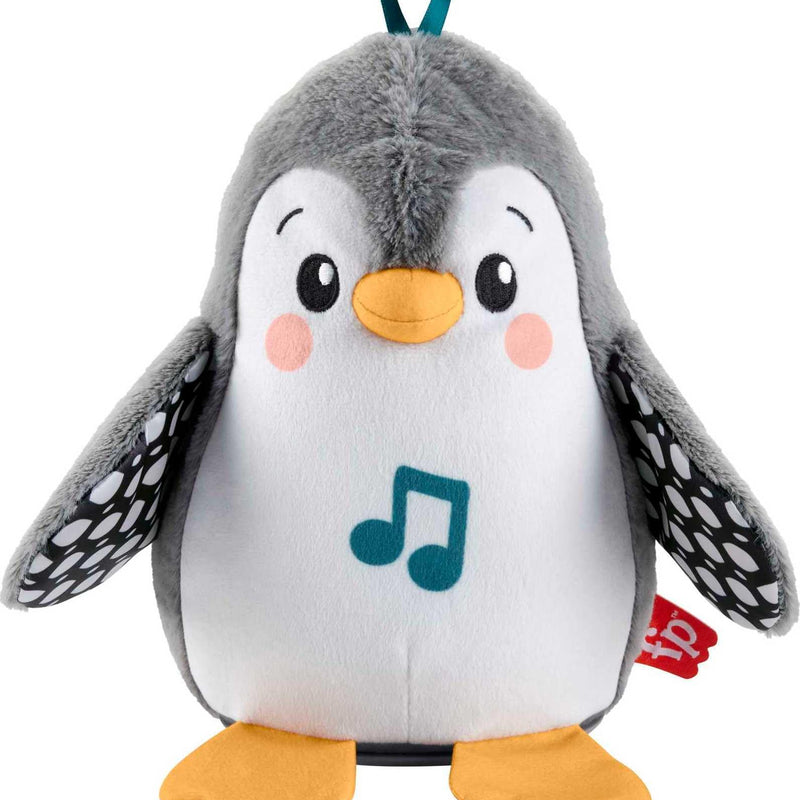 Fisher-Price - Sweet Penguin Cuddles Sensory Toy with Music and Moving Wings for Tummy Lying Interactive Play Toy for Kids 0+ Years HNC10