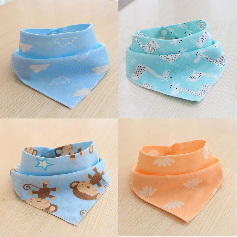 SLOSH 17 Bavaglino Neonato Bavaglini Bandana Cotone 100% Neonati Neonata Dentizione Panno per Ruttino Unisex