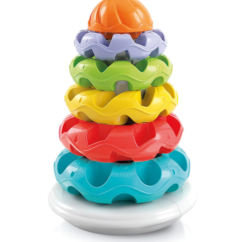 Baby Clementoni – Activity Vehicles, Cars for Children 10+ Months, Early Childhood Toy Made in Italy, Play For Future, 4 Stacking Vehicles for Developing Coordination, Manuality and Creativity, 17111
