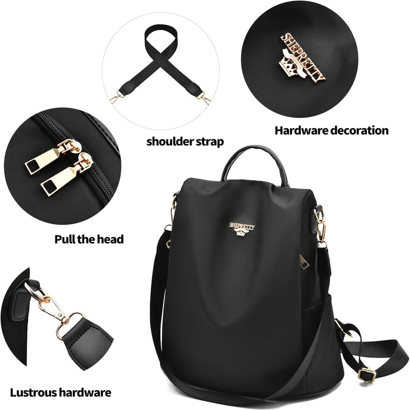 shepretty Zaino Donna Borsa pelle Impermeabile casual borsetta