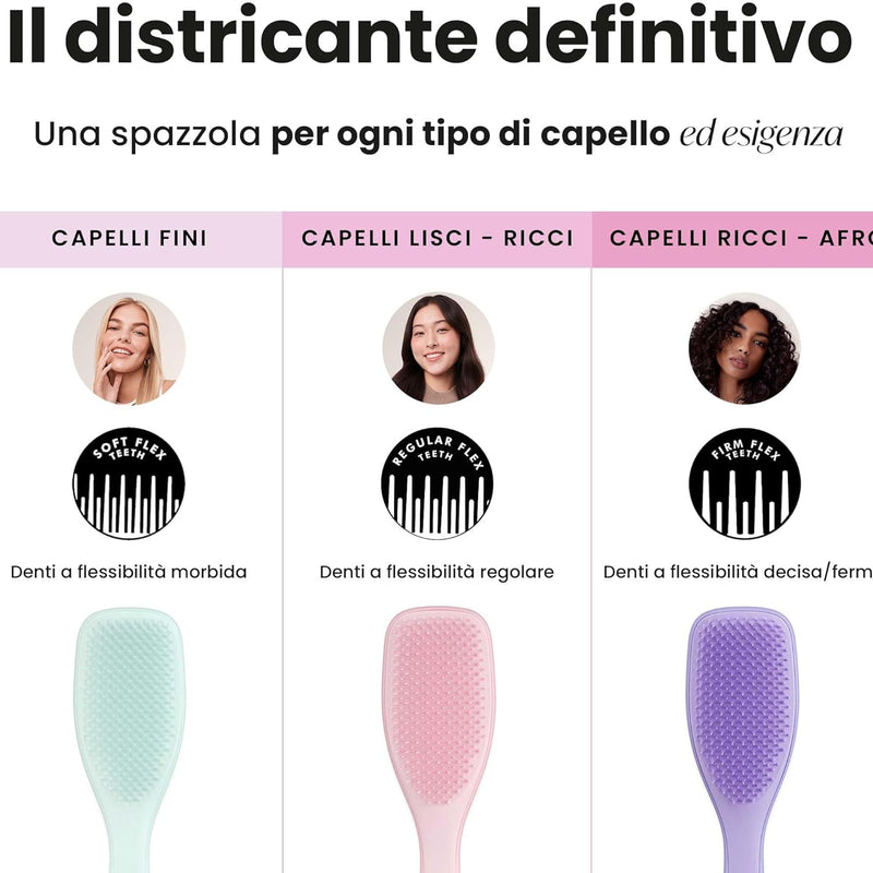 Tangle Teezer | The Ultimate Detangler Spazzola per capelli | Per capelli umidi e asciutti | Districa tutti i tipi di capelli | Riduce la rottura, elimina i nodi | Millennial Pink