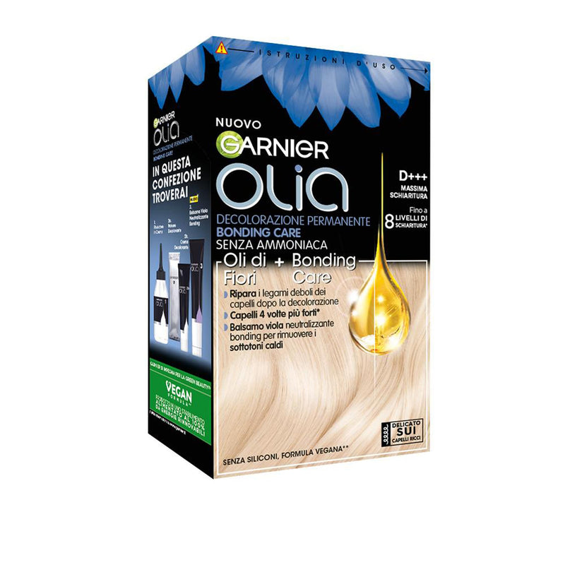 Garnier Olia Hair Dye, Ammonia Free, Covers 100% White Hair, Vegan Formula Formula, Brown