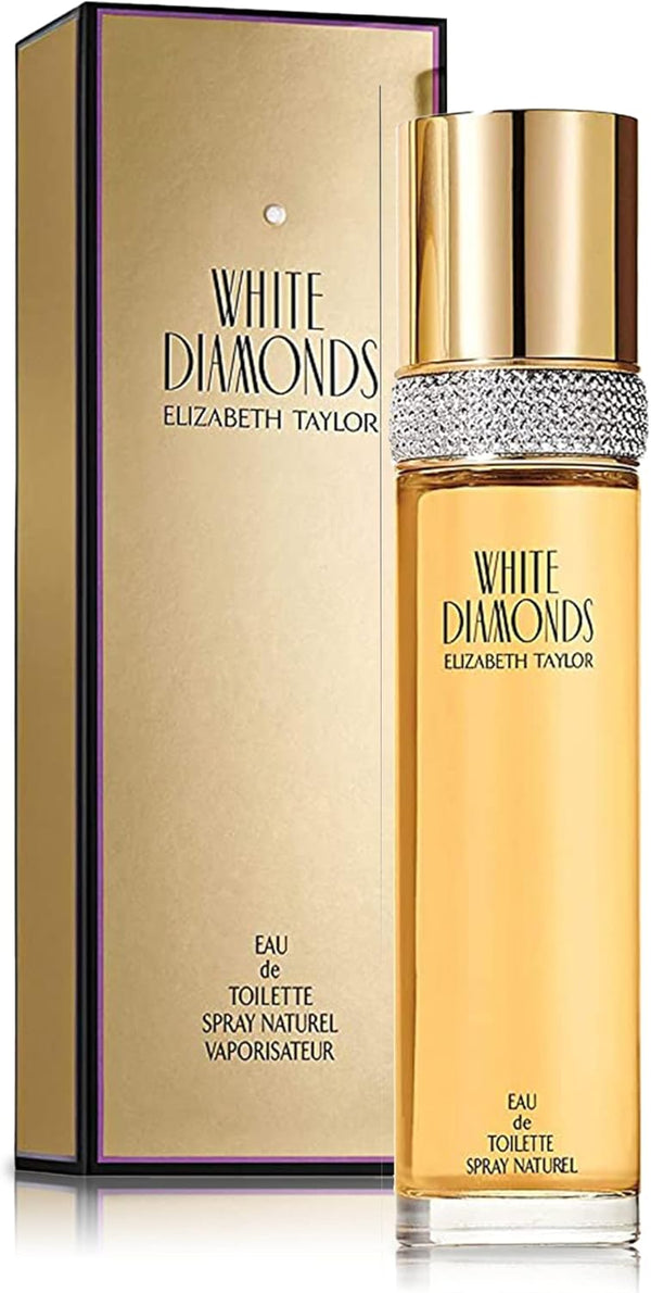 Elizabeth Taylor White Diamonds Floral Eau de Toilette Spray for Women - Rich and Luxurious Fragrance - 100ml
