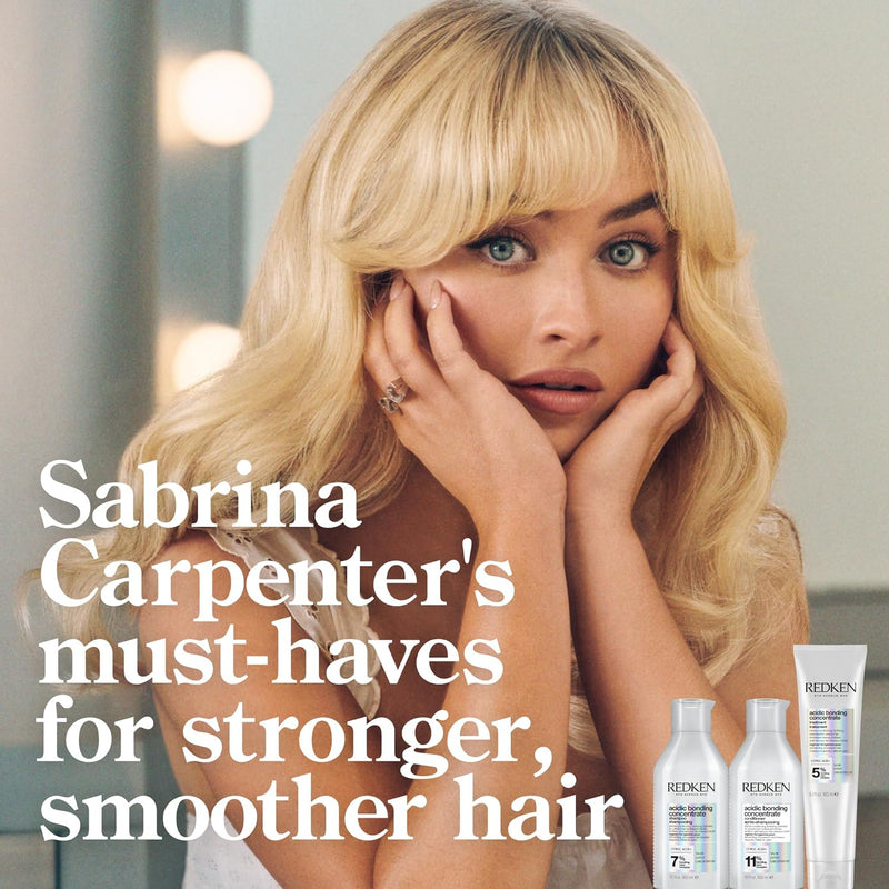 Redken | KIT Shampoo + Balsamo + Trattamento Leave-In, Routine Professionale per Capelli Danneggiati, Acidic Bonding Concentrate