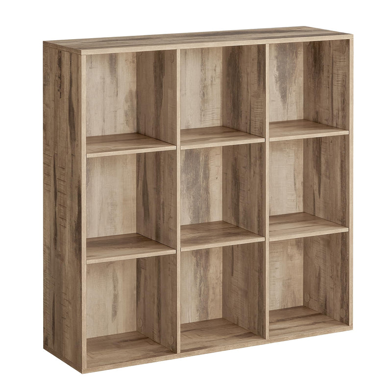 VASAGLE Libreria a 6 Cubi, Scaffale Espositore per Decorazioni, Souvenir, Piante, per Studio, Ufficio, Soggiorno, 30 x 65,5 x 97,5 cm, Bianco LBC203D
