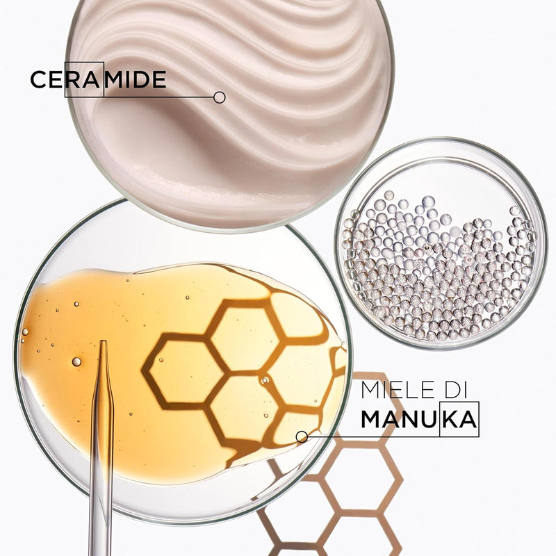 Kérastase, Curl Manifesto, Routine Idratante, Per Capelli Ricci e Crespi, Con Miele di Manuka & Ceramide, Shampoo Bain Hydratation Douceur+Maschera Beurre Haute Nutrition+Crema De Jour Fondamentale