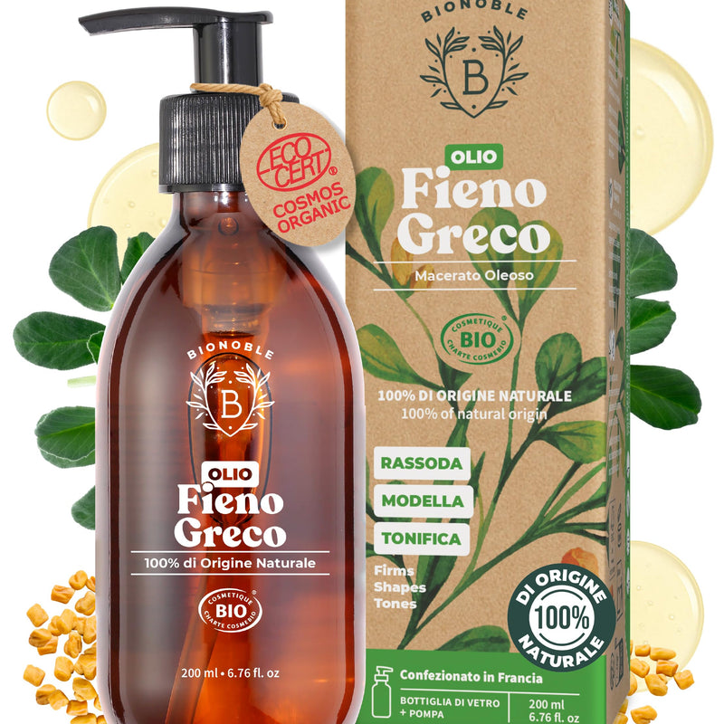 BIONOBLE Rosemary Oil for Organic Hair - Stimulates Growth and Reduces Loss - Rosemary, Castor, Argan and Jojoba Essential Oil - Rosemary Oil for Hair Growth - Glass Bottle + Pipette - 50 ml