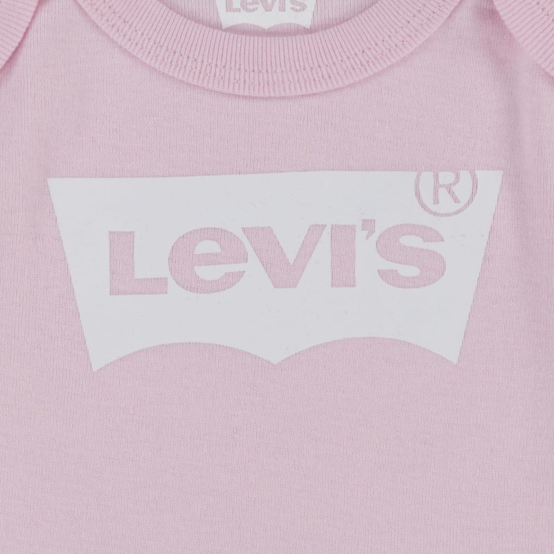 Levi's Classic Batwing Infant Hat Bodysuit Bootie Set 3pc Tutina per Bambino e Neonato Unisex-Bimbi