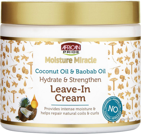 AFRICAN PRIDE MOISTURE COCO & BAOBAB LEAVE - IN - COCO & BAOBAB FREE CARE CREAM