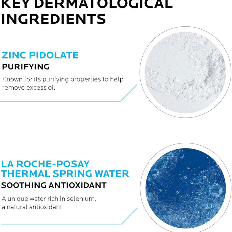 La Roche Posay Effaclar Cleansing Gel for Acne-prone Skin, Purifying Action, Removes Sebum and Impurities, Enriched with Thermal Water and Zinc, 400 ml
